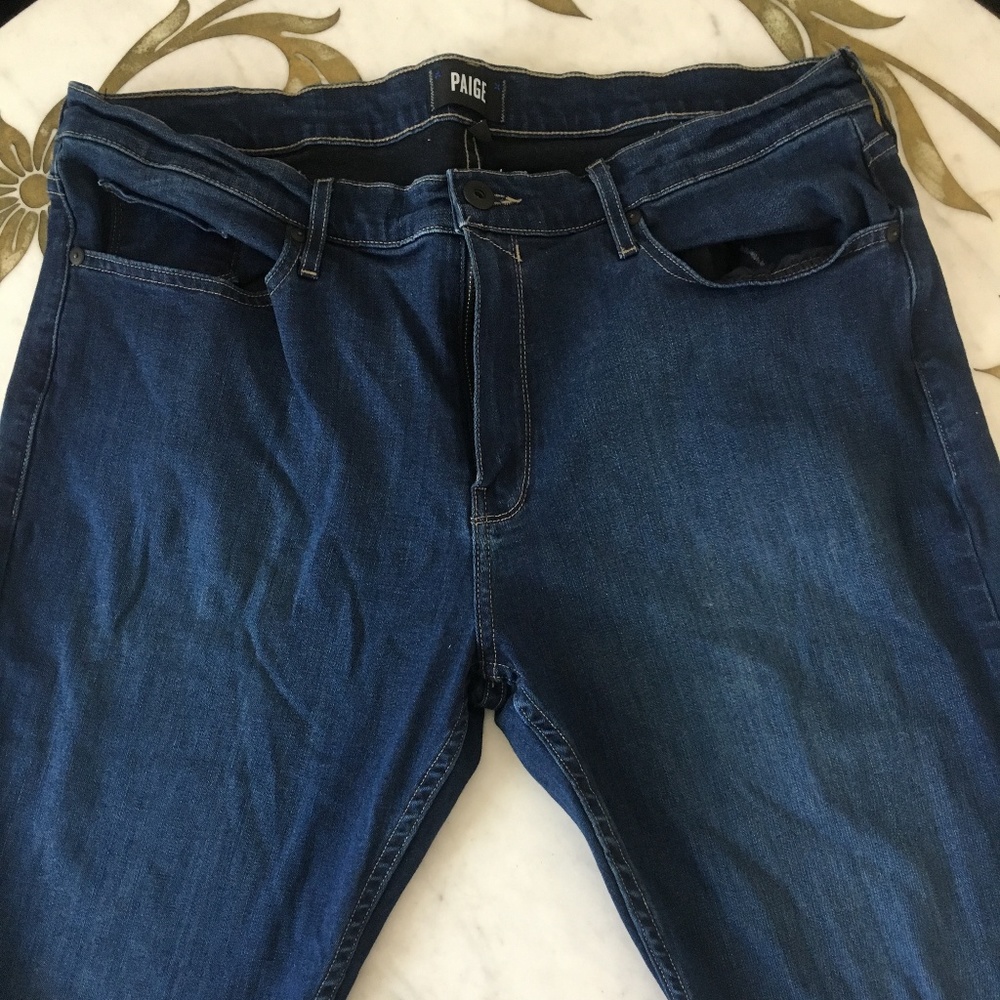 Paige dark stretch jeans 38 x 32